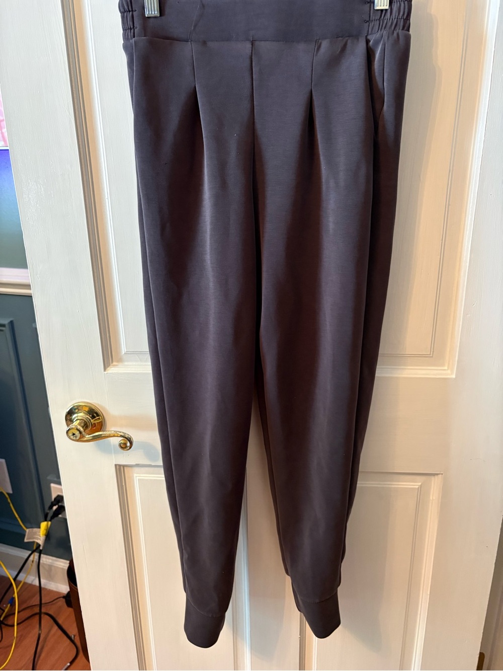 Avia Dark Gray Pleated Jogger Pants